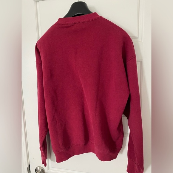 FRUIT OF THE LOOM CLYDE OHIO USA Red Crewneck Long Sleeves Sweatshirt in XL - Picture 4 of 7